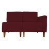 Poltrona Decorativa Alice S/braça Direita Veludo Bordo - Montanris Decor - 1
