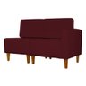 Poltrona Decorativa Alice S/braça Direita Veludo Bordo - Montanris Decor - 2