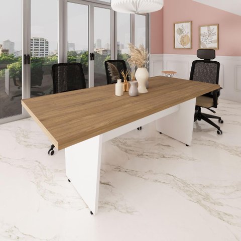 Mesa de Escritório 2,00m X 0,90m Pés Painel em V F5 Office