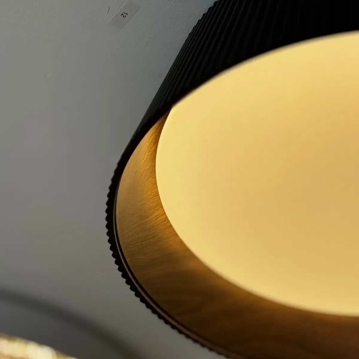 Ver imagem 3 de Pendente Plafon Led Ottawa Red 45cm 36w Preto C Imbuia Função 2 em 1