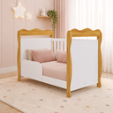 Ver imagem 6 de Berço Peroba Lisi Americano Branco com Amêndoa MDF Infantil