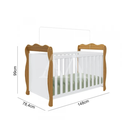 Ver imagem 5 de Berço Peroba Lisi Americano Branco com Amêndoa Mdf Infantil
