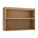 Ver imagem 4 de Módulo Cozinha Nesher Marquesa Armário C/ Nicho e 1 Porta Basculante Ripada 120cm Nature - Nesher