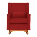 Ver imagem 3 de Poltrona Aurora Pés Balanço Luxo Suede Cores - DS Estofados - Vermelho
