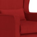 Ver imagem 2 de Poltrona Aurora Pés Balanço Luxo Suede Cores - DS Estofados - Vermelho