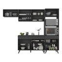 Ver imagem 6 de Armário de Cozinha Compacta 252cm Veneza Multimóveis V3690 Preto