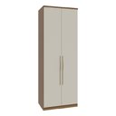 Ver imagem 1 de Guarda Roupa Modulado 02 Portas com Colmeia 245cm Altura Setiba - Jequitibá/Palha