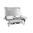 Ver imagem 2 de Kit 3 Rechaud Retangular 9 L com 2 Cubas 1/2 Banho Maria