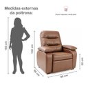 Ver imagem 3 de Poltrona de Amamentação Retrátil e Reclinável para Quarto de Bebê Pés Madeira Maciça Soninho