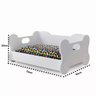 Cama Para Cachorro de Médio Porte em Madeira Branca Lilies Moveis - 2