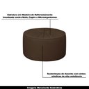 Ver imagem 3 de Conjunto Decorativo Sofá 240cm e Poltrona Clarke com Puff Round PU Marrom - Gran Belo