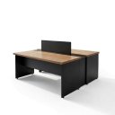 Ver imagem 1 de Plataforma 2 Lugares Castanho Tannat/Preto 1500x1500x720 C Caixa /4 Tomadas