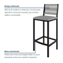 Ver imagem 7 de Conjunto Mesa Bistrô Bar Tampo Madeira Maciça Ripado 70cm com 2 Banquetas Barcelona