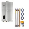Aquecedor Água a Gás Rinnai REU E33 FEH 33 Litros PRATA Kit ligação GÁS:GLP - 1