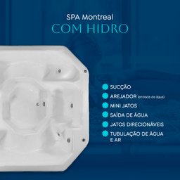 Spa Quadrado Montreal com Hidro em Acrílico - 127v - 4