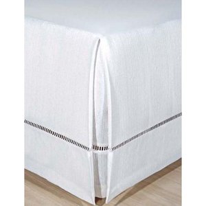 Saia de Cama Box Baú Solteiro Zambrano - 088x188 Branco
