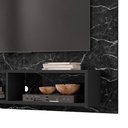 Ver imagem 3 de Painel para TV Tokyo Nero Marmorizado 43 108cm MDP com Nichos Oft Móveis