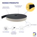 Ver imagem 3 de Moldura Rodameio Eva Autocolante Flexível Terra 5cmx8mm 25 Metros - Preto