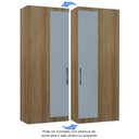 Ver imagem 4 de Guarda Roupa de Canto Reto Modulado 90cm 1 Porta Paris Luciane Móveis