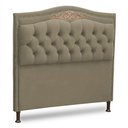 Ver imagem 1 de Cabeceira Estofada Box Casal King Size 195cm Corino Areia