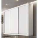 Ver imagem 1 de Guarda Roupa Casal 3 Portas 8 Gavetas - Londres-branco - Móveis Novo Horizonte