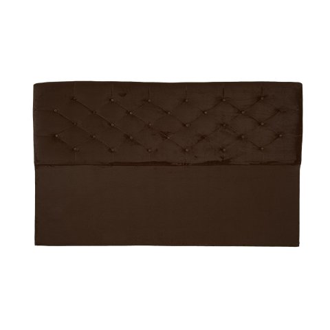 Cabeceira Botao Queen 1,58 - Marrom