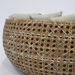 Chaise Sofá Bola 1,80m de Diâmetro para Jardim Varanda Sala Pergolado - 5