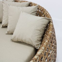 Chaise Sofá Bola 1,80m de Diâmetro para Jardim Varanda Sala Pergolado - 6