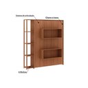 Ver imagem 4 de Cama de Casal Multifuncional Articulada Dobrável Cm8014 Amêndoa - Tecno Mobili