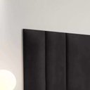 Ver imagem 4 de Painel Cabeceira Itália Box Solteiro 90cm - Suede Preto