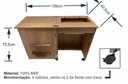 Ver imagem 2 de Gabinete. Mesa para Maquinas Singer Etc+4 Rodinhas