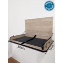 Ver imagem 3 de Fraldário H Trocador Parede Retrátil Amadeirado Preto