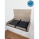 Ver imagem 4 de Fraldário H Trocador Parede Retrátil Amadeirado Preto