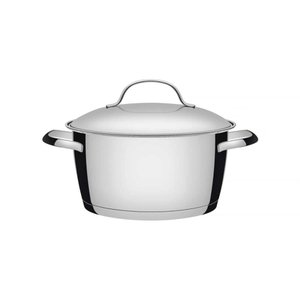 Caçarola Funda Tramontina Allegra em Aço Inox com Fundo Triplo 24 Cm 5,7 L Tramontina