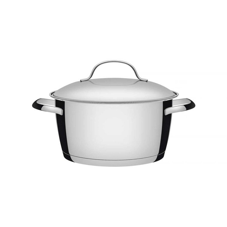 Caçarola Funda Tramontina Allegra em Aço Inox com Fundo Triplo 24 Cm 5,7 L Tramontina