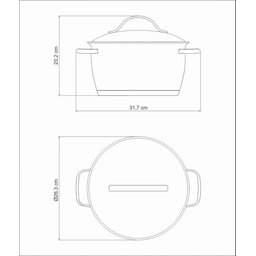 Caçarola Funda Tramontina Allegra em Aço Inox com Fundo Triplo 24 Cm 5,7 L Tramontina - 9