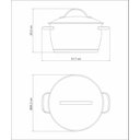 Ver imagem 2 de Caçarola Funda Tramontina Allegra em Aço Inox com Fundo Triplo 24 Cm 5,7 L Tramontina