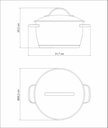 Ver imagem 2 de Caçarola Funda Tramontina Allegra em Aço Inox com Fundo Triplo 24 Cm 5,7 L Tramontina