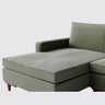 Sofá Chaise em Linho Verde Militar 2,40m Viena - Home Mobily - 3