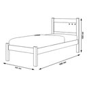 Ver imagem 4 de Cama Solteiro Paola Malbec e Off White com Colchão