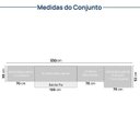 Ver imagem 7 de Cozinha Modulada 10 Peças 7 Aéreos 1 Balcão 1 Torre 1 Cristaleira Nara CabeCasa MadeiraOriginals