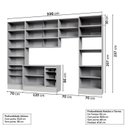Ver imagem 5 de Cozinha Modulada 10 Peças 7 Aéreos 1 Balcão 1 Torre 1 Cristaleira Nara CabeCasa MadeiraOriginals