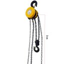 Ver imagem 2 de Talha Manual 2 Toneladas 2000 Kg com Corrente 3 Metros Elevação