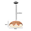 Ver imagem 2 de Pendente Tulum Fibra de Bambu 45cm