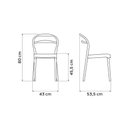 Ver imagem 3 de Conjunto Mesa Redonda Branca e 6 Cadeiras Monobloco Verde Ol
