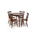 Ver imagem 1 de Conjunto Liso Clássico Colonial Redondo Mesa 4 Cadeiras