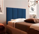 Ver imagem 1 de Cabeceira Premium Estofada Cama Box Solteiro 90 Cm - Azul
