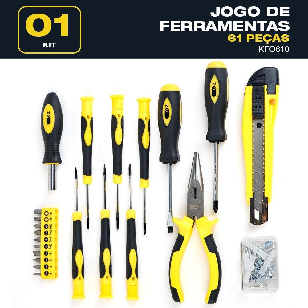 Jogo de ferramentas Oz Modelo KFO610 61 pcs - 3