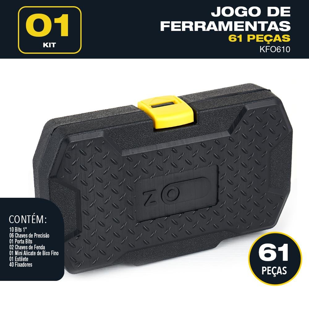 Jogo de ferramentas Oz Modelo KFO610 61 pcs - 4