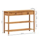 Ver imagem 4 de Aparador com Gavetas Estreito Moderno Freijó Apoana Idimex